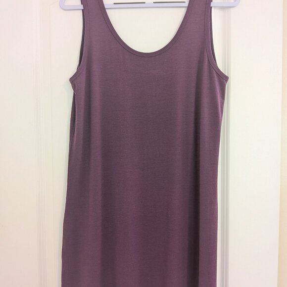 New Unbound Merino Women's Mini Merino Tank Dress Merlot Size Large - Picture 9 of 10